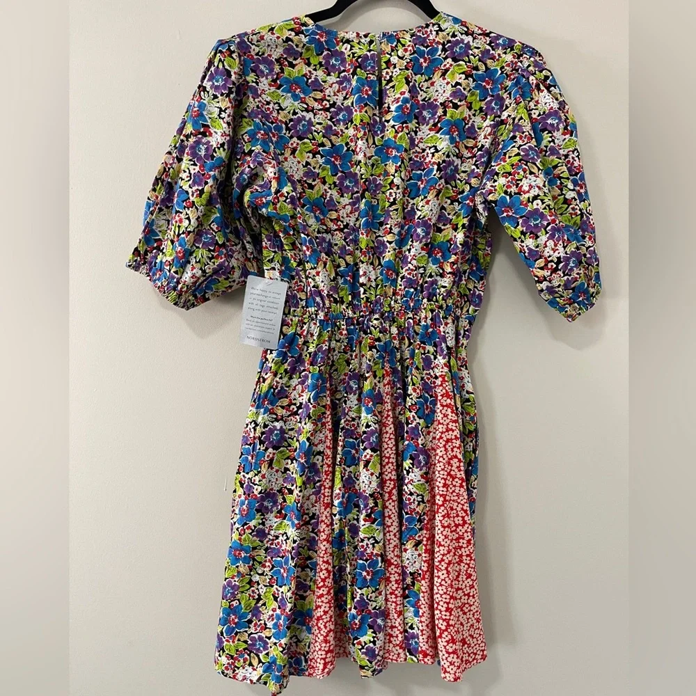 Melloday Womens Dress Size X-Small XS Multicolored Patchwork Floral NWT - Picture 9 of 15